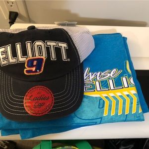 Chase Elliot Shirt and Hat - brand new